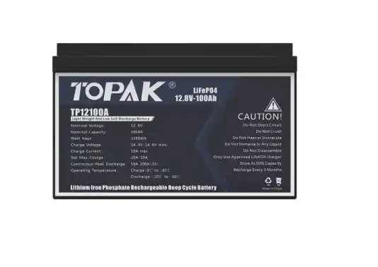 Thermal Stability of the 12V 100Ah Model B LiFePO4 Battery in Low Temps
